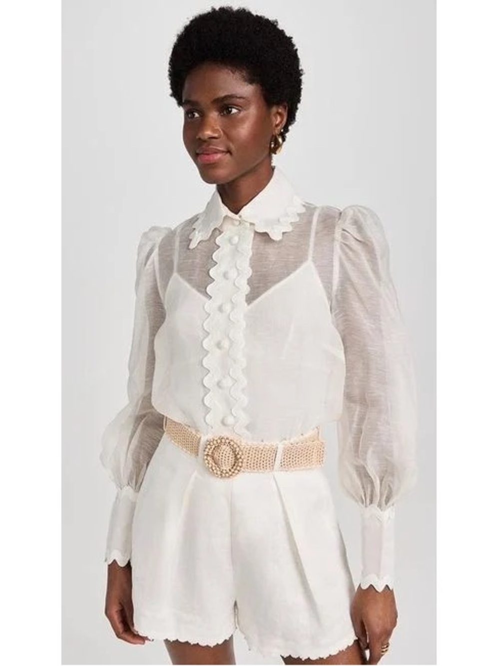 ZIMMERMANN High Tide Ric Rac Blouse, Size 1